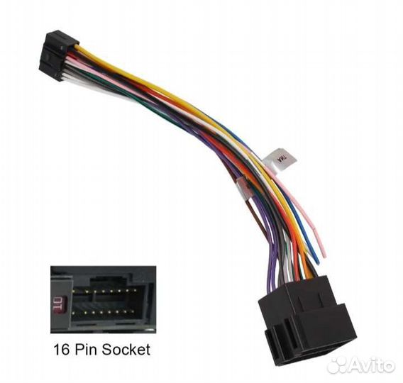 ISO Переходник для Андроид Магнитол. 16 Pin