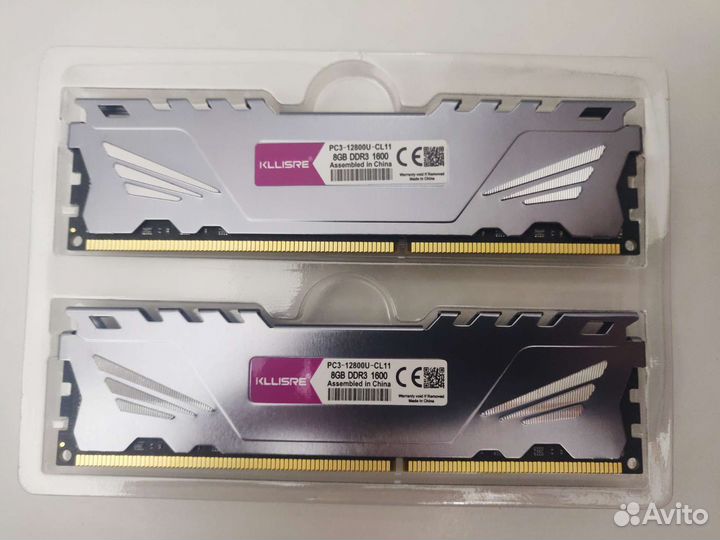 Новая Оперативная память 8gb 1600