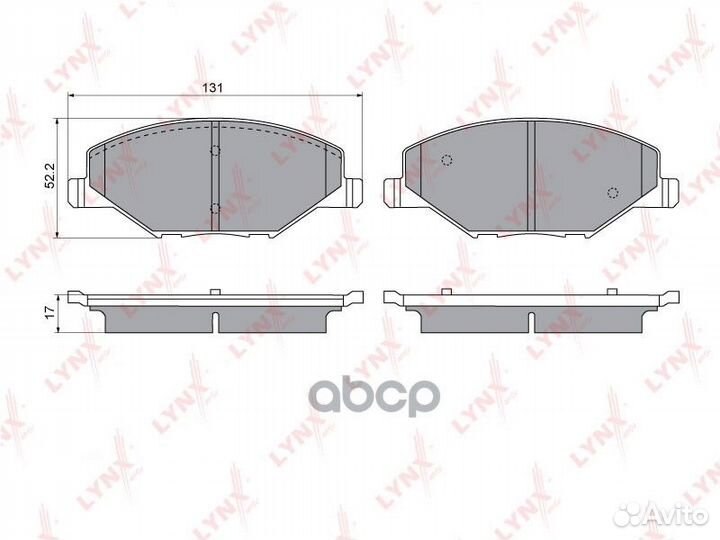 Колодки передние lynxauto BD-8035 BD-8035 lynxauto