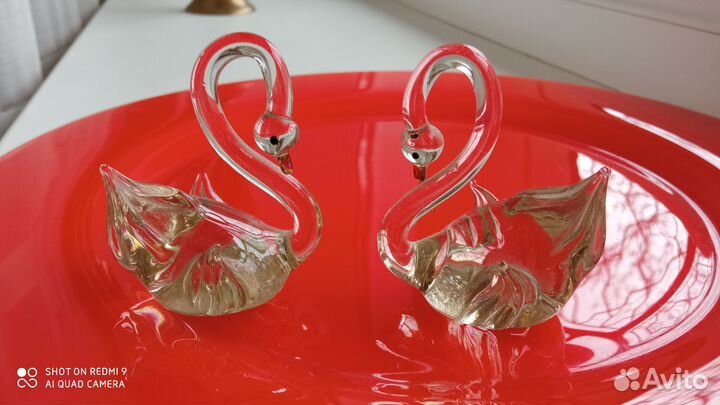 Лебеди из стекла СССР