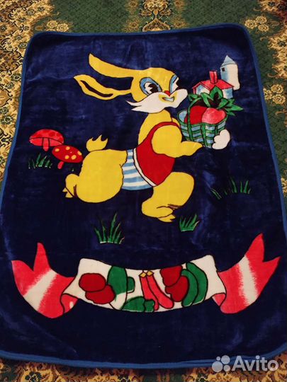 Плед детский плюшевый