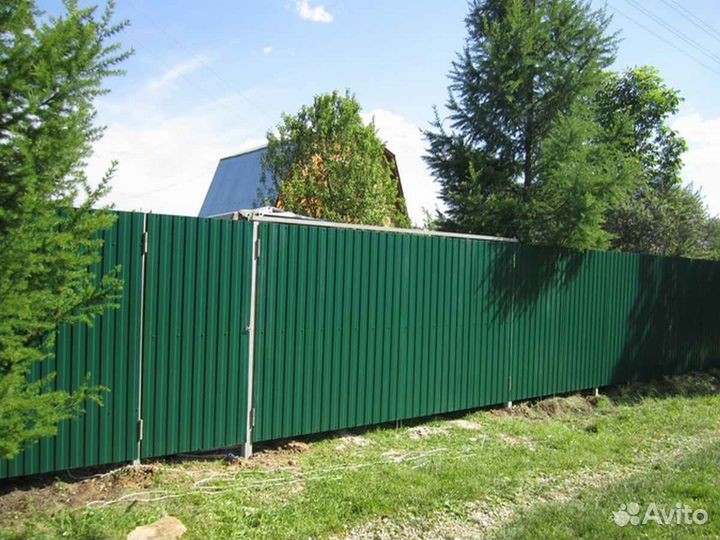 Забор из профнастила 2 м. 0,4 мм