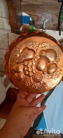 Медная форма для выпечки