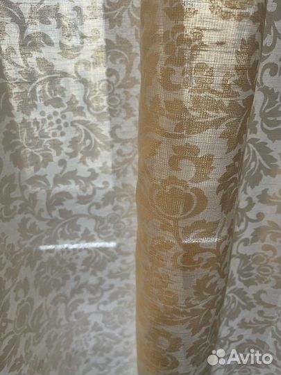 Шторы льняные