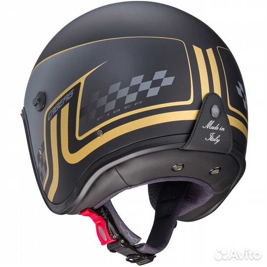 Jet Motorcycle Мотошлем Caberg JET freeride trophy Matt Black Gray Gold