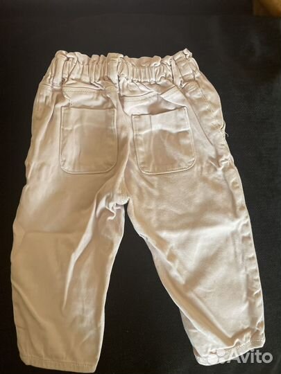 Брючки на девочку zara 6-9 месяцев