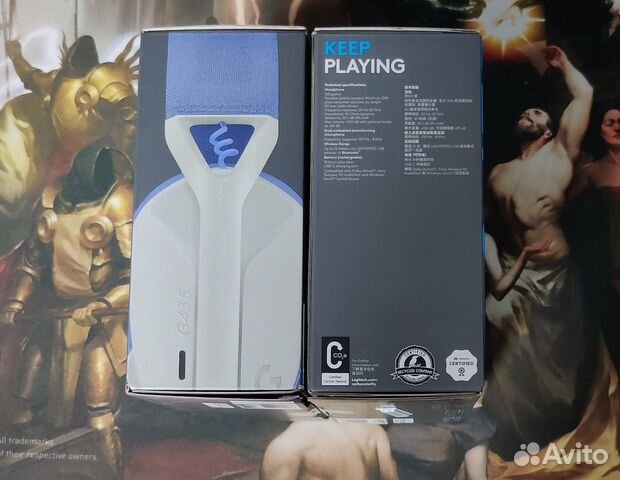 Игровые наушники Logitech G435 White/Blue объявление продам
