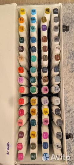 Маркеры для скетчинга touch brush, 60шт