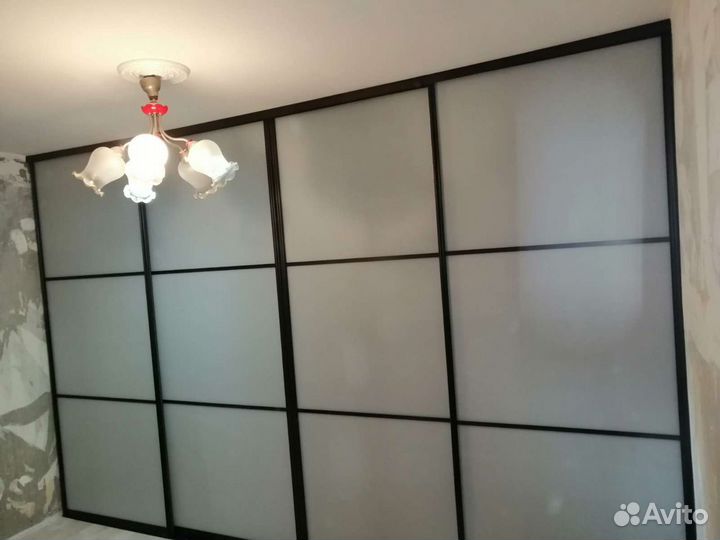 Раздвижная перегородка (матовая) двери лофт