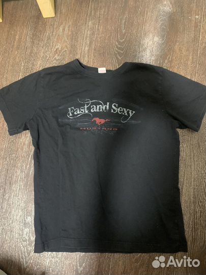 Винтажная футболка y2k Mustang