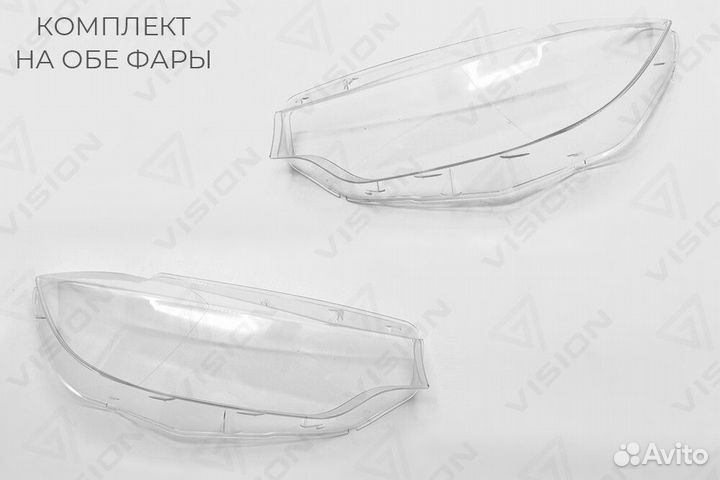 Стекла фар BMW 4 F32 / F33 / F36 дорестайлинг 2013