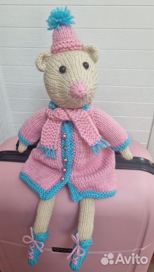 Вязаная мышка Соня / ручная работа