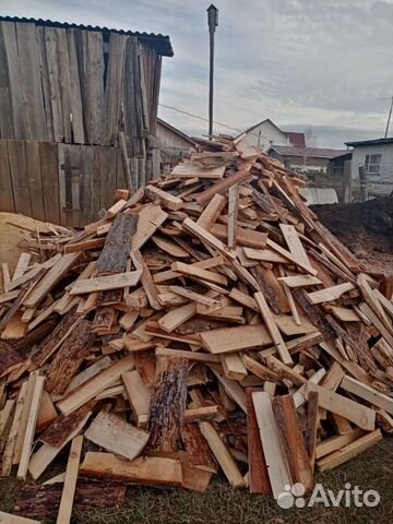 Дрова березовые колотые сухие, горбыль пиленый