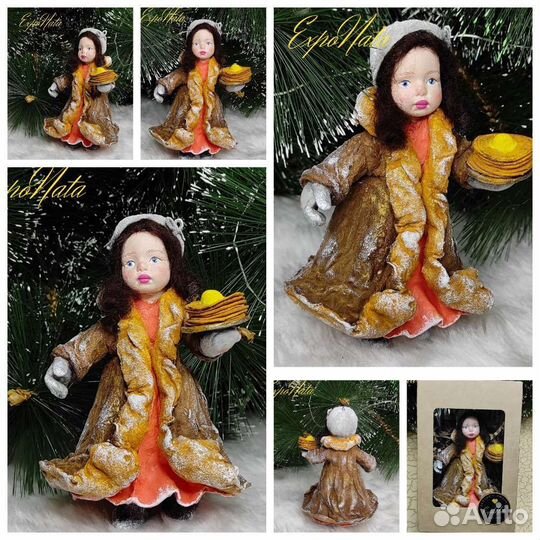 Ватные елочные игрушки