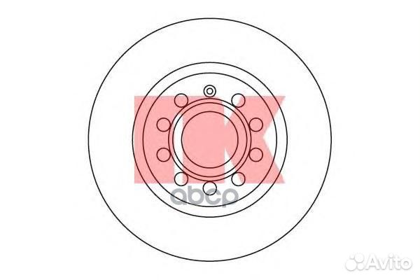 Диск торм передн 204787 Nk