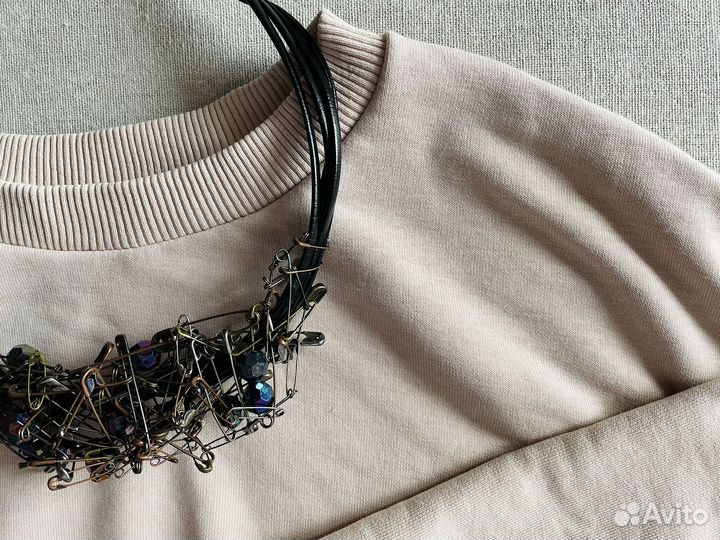 Колье ручной работы в стиле стимпанк готика