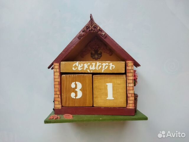 Календарь ручной работы Домик