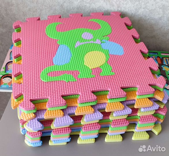 Детские коврики пазлы разные