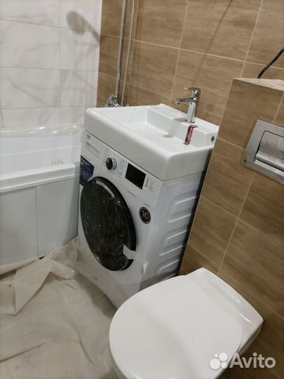 Установка Унитаза, Смесителя, гардины, люстры