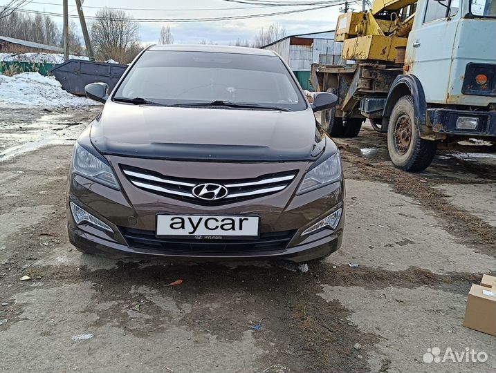 Бампер Hyundai Solaris окрашенный в цвет