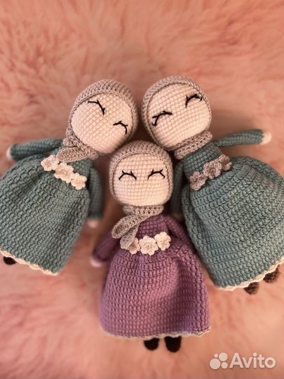 Куклы в хиджабе. Вязанная кукла