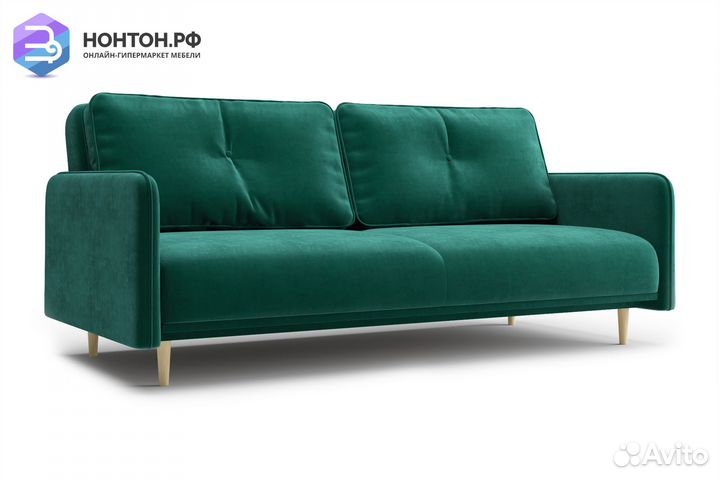 Диван книжка Эстет изумрудный
