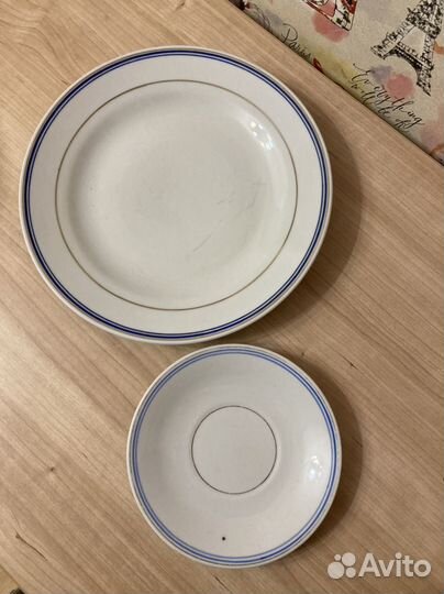 Тарелки и блюдца времен СССР