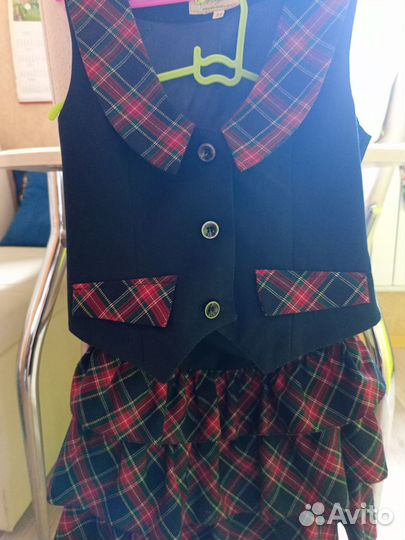 Форма школьная для девочки в клетку