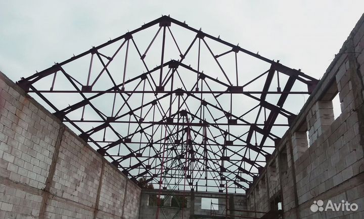 Фермы. Портальная ферма с защемлением