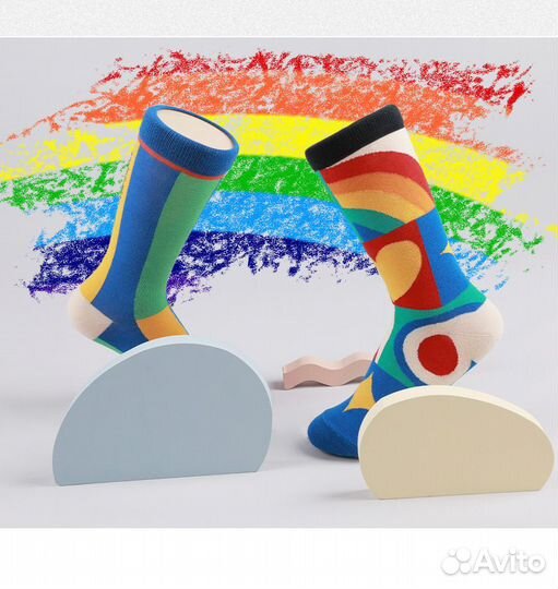 Носки удлиненные (яркие)