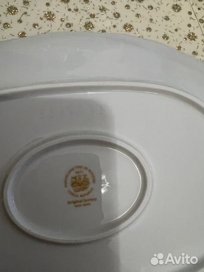 Блюдо овальное versace медуза горгона