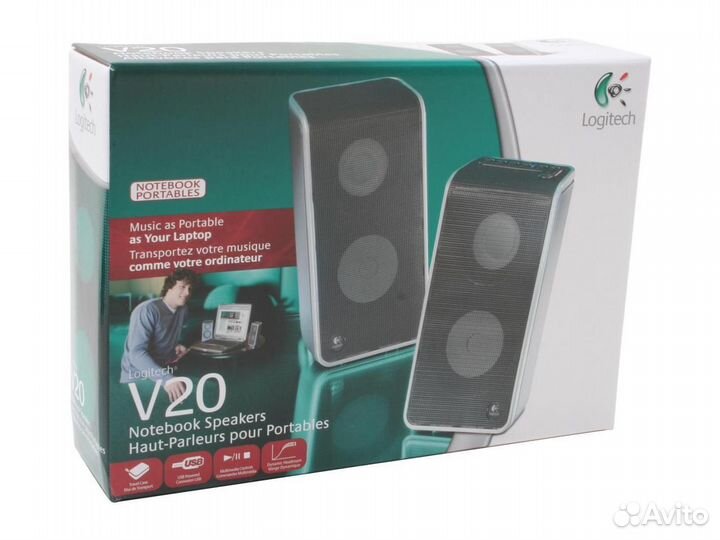 Портативная колонка Usb Logitech V20