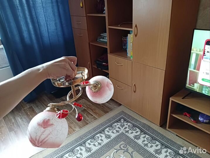 Люстра потолочная бу