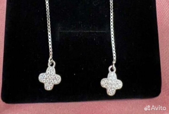 Серьги клевер