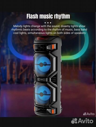 Колонка С Караоке 65 См + USB + Bluetooth + Радио