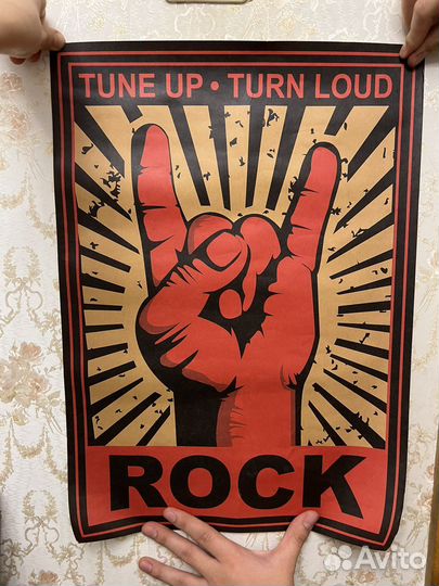 Плакат рок Постер rock