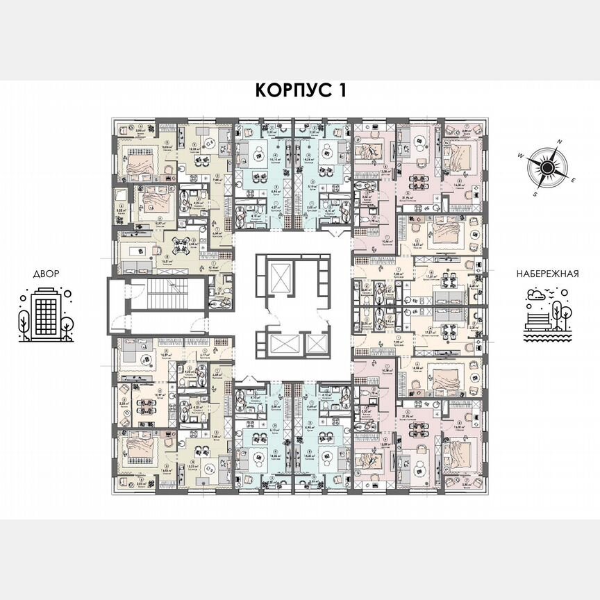 1-к. квартира, 39,8 м², 20/23 эт.