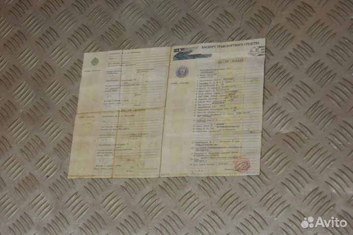 Рама с документами Honda VT250Z, MC08E