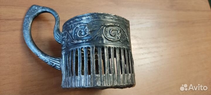 Подстаканник мельхиор СССР с Кремлём