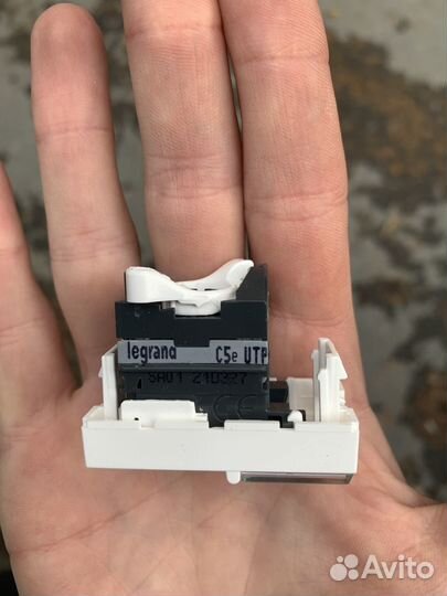 Розетка компьютер. RJ45 Legrand Mosaic cat.5e 14шт
