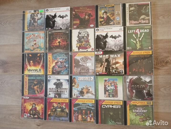 Компьютерные игры диски для пк PC часть 1