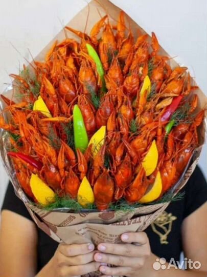 Мужской букет из раков