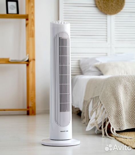 Вентилятор напольный galaxy line GL8107, 60 Вт, бе