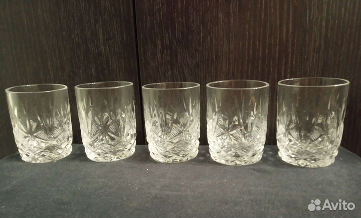 Хрустальные рюмки, стаканы, стопки СССР