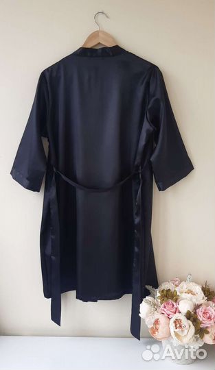 Халат женский шелковый новый