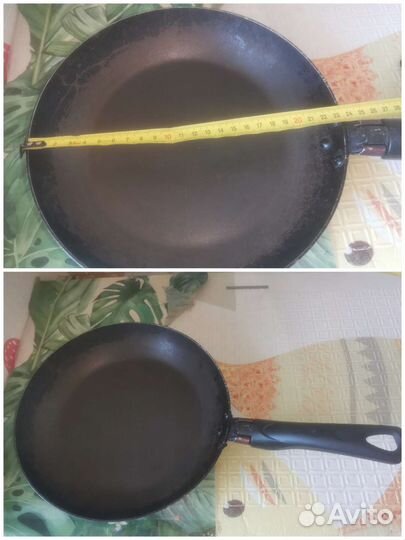 Сковородки разные блинные, крышки и кострюли