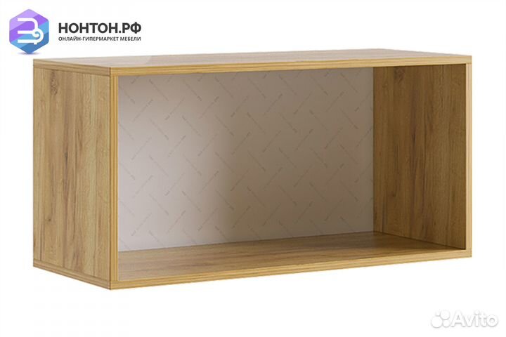 Антресоль двухдверная Бери дуб крафт золотой / бел