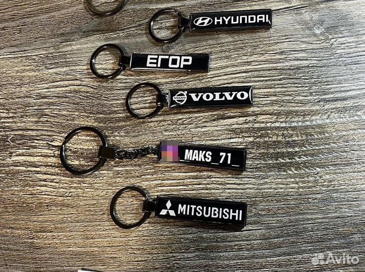 Брелок с гос. номером для ключей