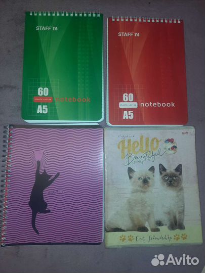 Блокноты, тетради 4 шт