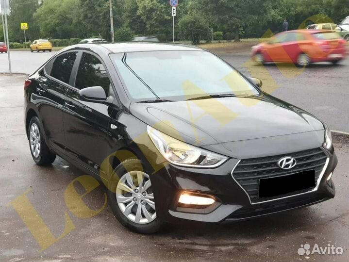 Капот на Hyundai Solaris 2 2017-2023 Черный